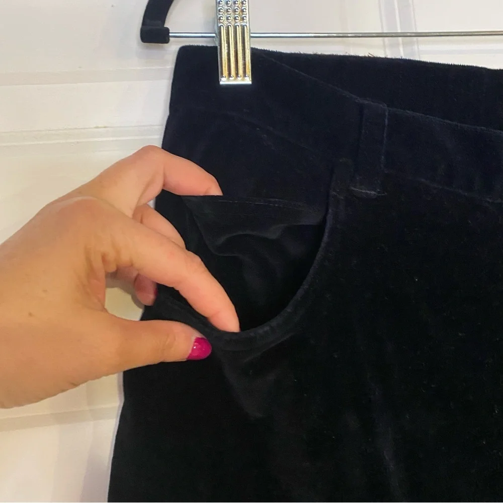 Vintage Lauren Ralph Lauren High Rise Velvet Pants Black Size 12